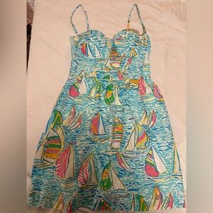 Lilly Pulitzer Holy Grail You Gotta Regatta Georgie Dress Women's Size 8